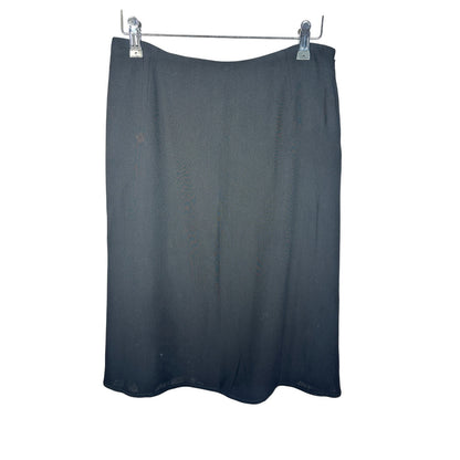 DAVID SZETO Bow Back A-Line Skirt Black 8