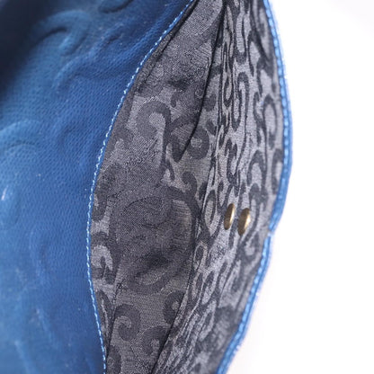 Saint Laurent Overseas Leather, Navy, Leather, Tote Bag