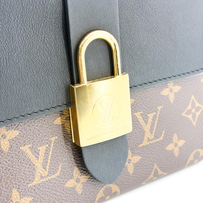 Louis Vuitton Locky Monogram Canvas with Leather, Black, Canvas, Handbag