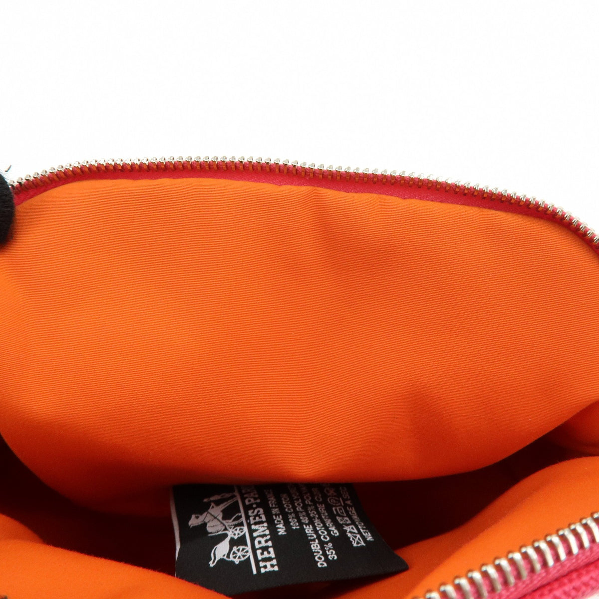 Hermes Bolide Travel Canvas, Pink, Cotton, Clutch
