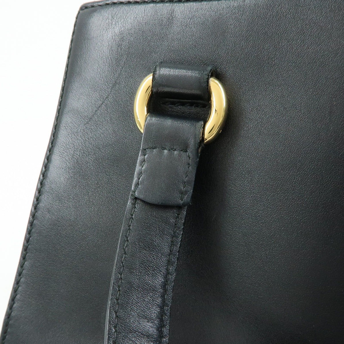 Gucci Sylvie Top Handle Leather, Black, Leather, Handbag