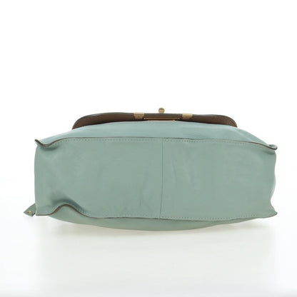 Chloe Marcie Top Handle Leather, Green, Leather, Handbag
