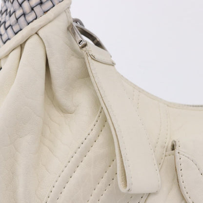 Fendi Spy Pocket Hobo Leather, White, Leather, Handbag