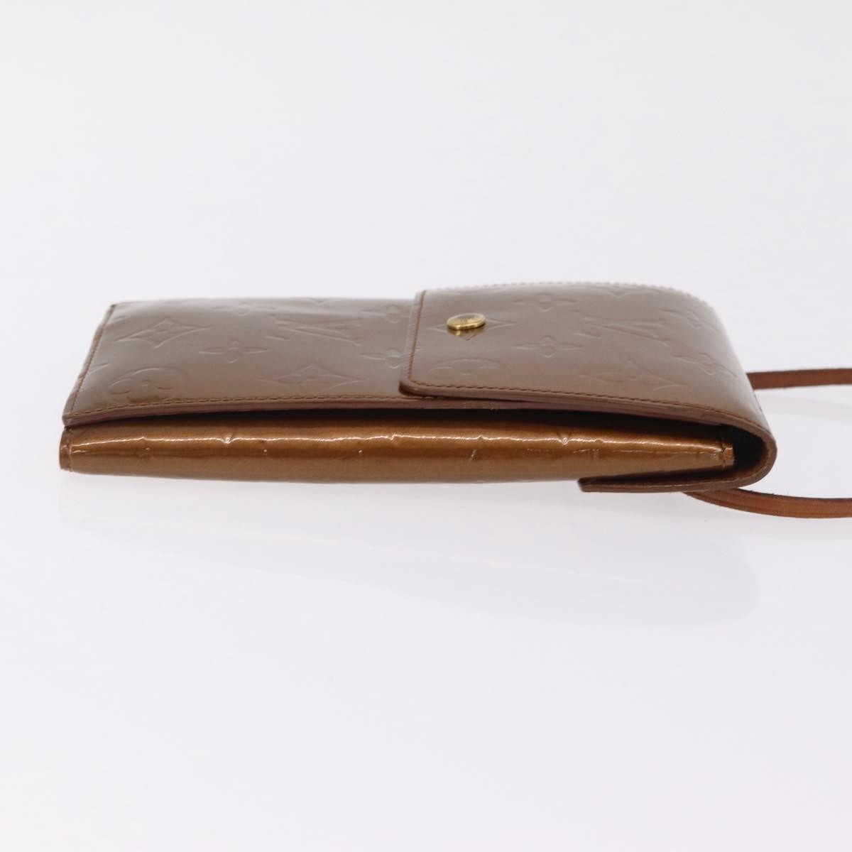 Louis Vuitton Walker Monogram Vernis, Brown, Patent Leather, Wallet
