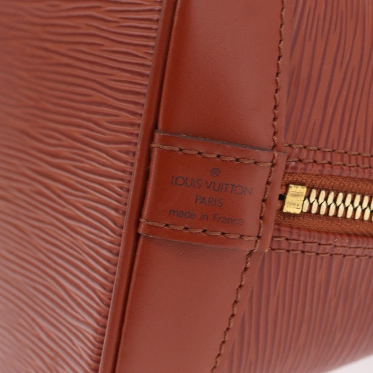 Louis Vuitton Alma Epi Leather, Brown, Leather, Handbag