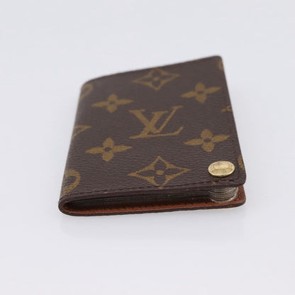 Louis Vuitton Porte Cartes Pression Card Case Monogram Canvas, Brown, Canvas, Card Holder