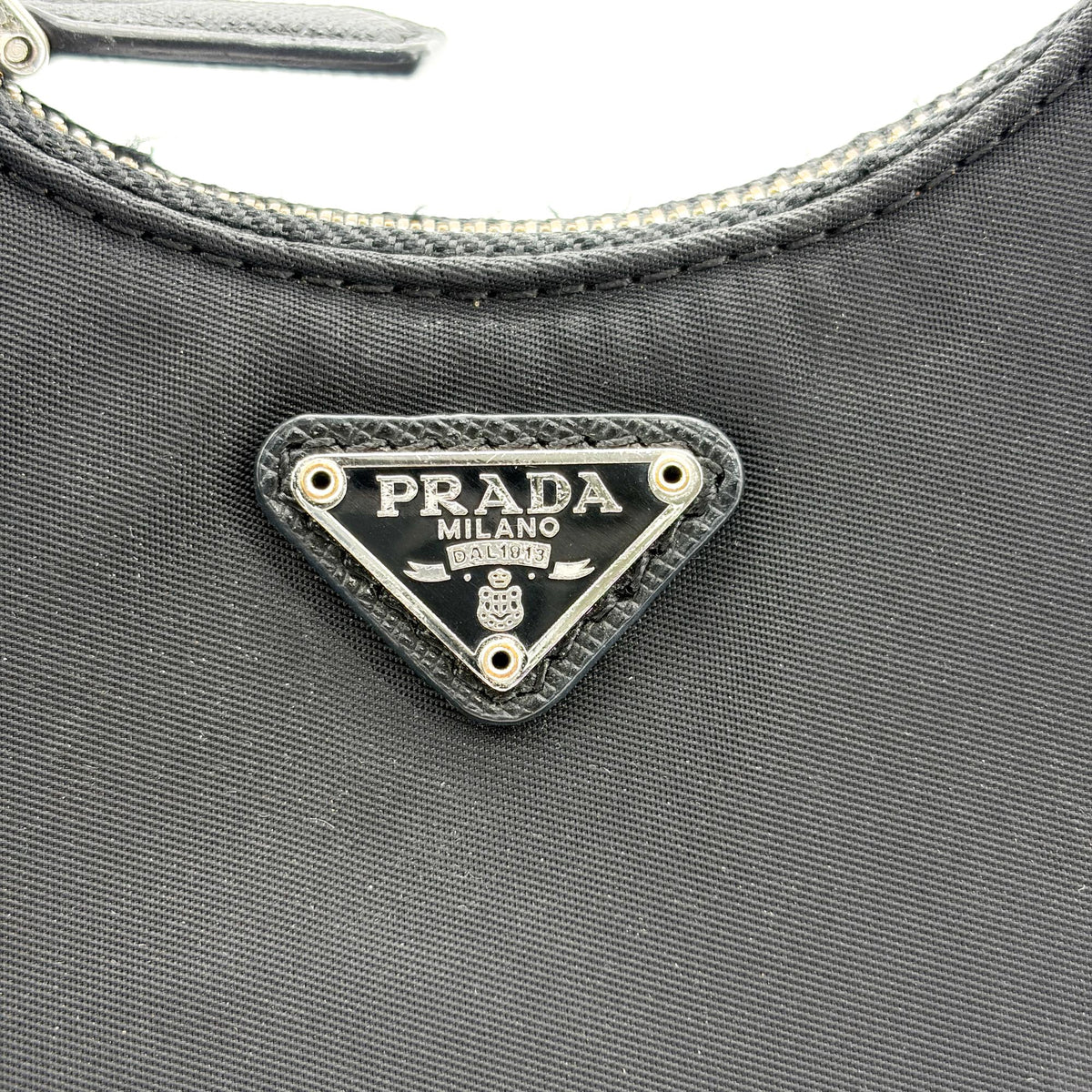 Prada Re-Edition Tessuto, Black, Nylon, Shoulder Bag