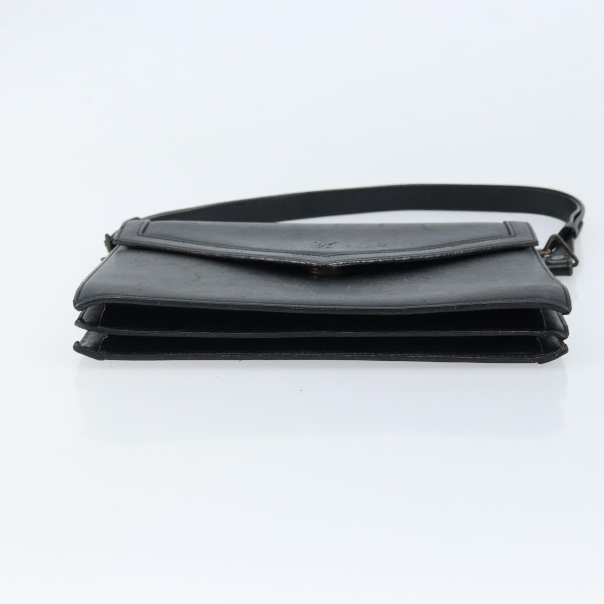 Saint Laurent Vintage Leather, Black, Leather, Handbag