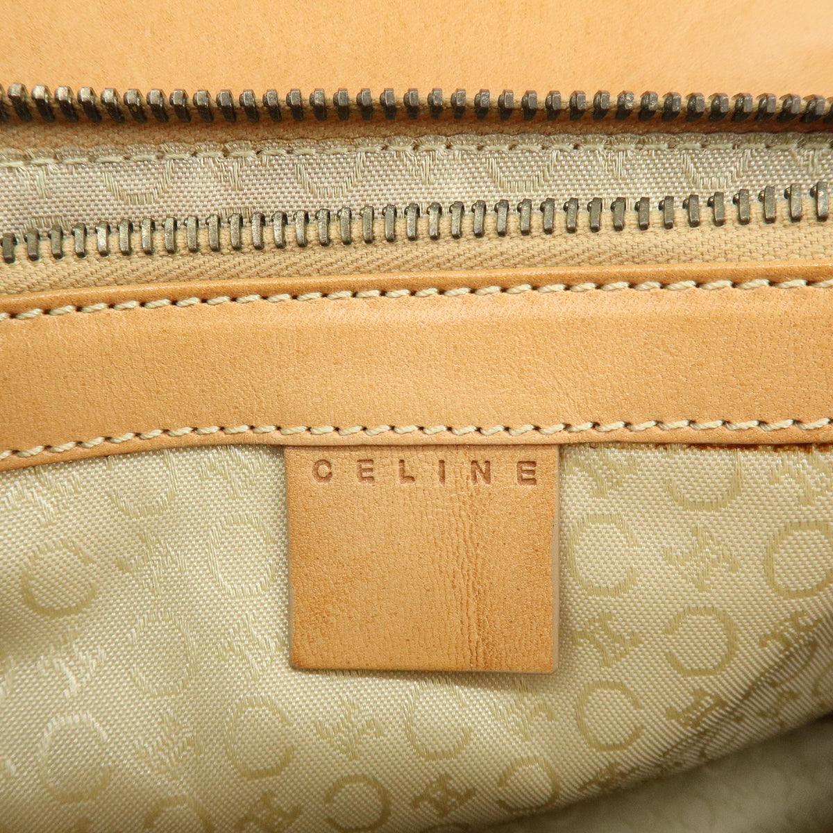 Celine C Macadam Suede, Beige, Suede, Handbag