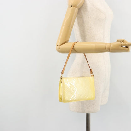 Louis Vuitton Lexington Pochette Monogram Vernis, Beige, Patent Leather, Clutch