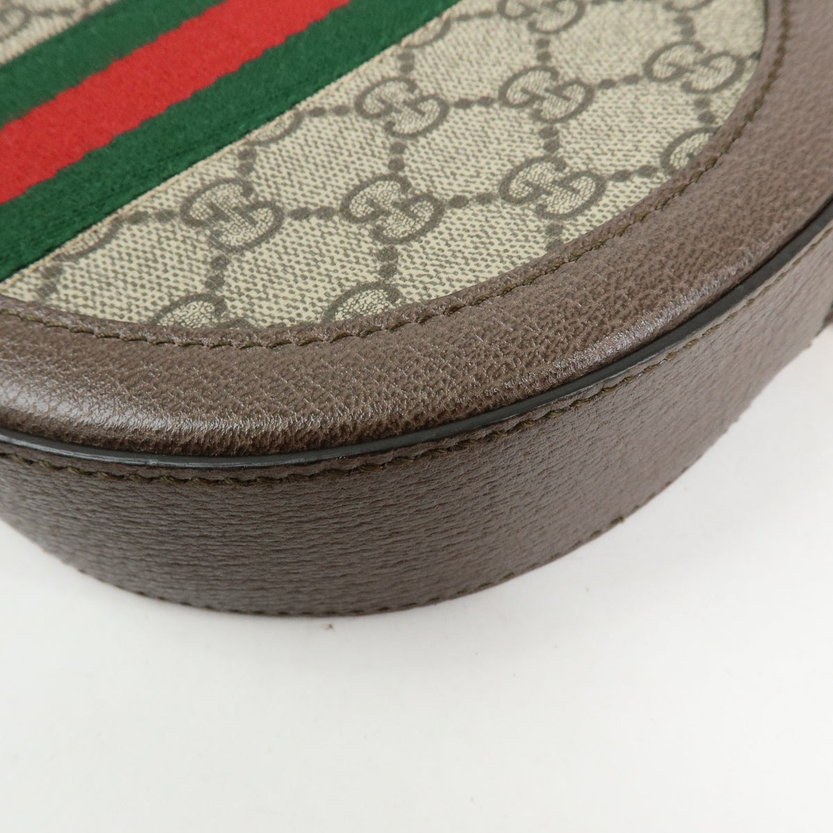 Gucci Ophidia Round GG Coated Canvas, Beige, Canvas, Shoulder Bag
