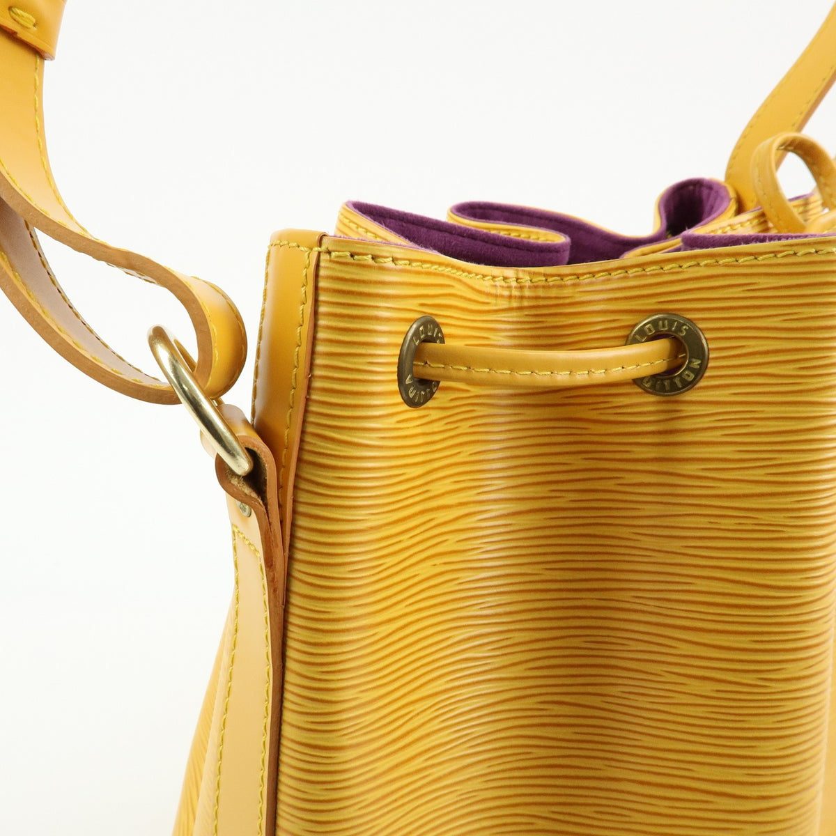 Louis Vuitton Noe Epi Leather, Yellow, Leather, Shoulder Bag