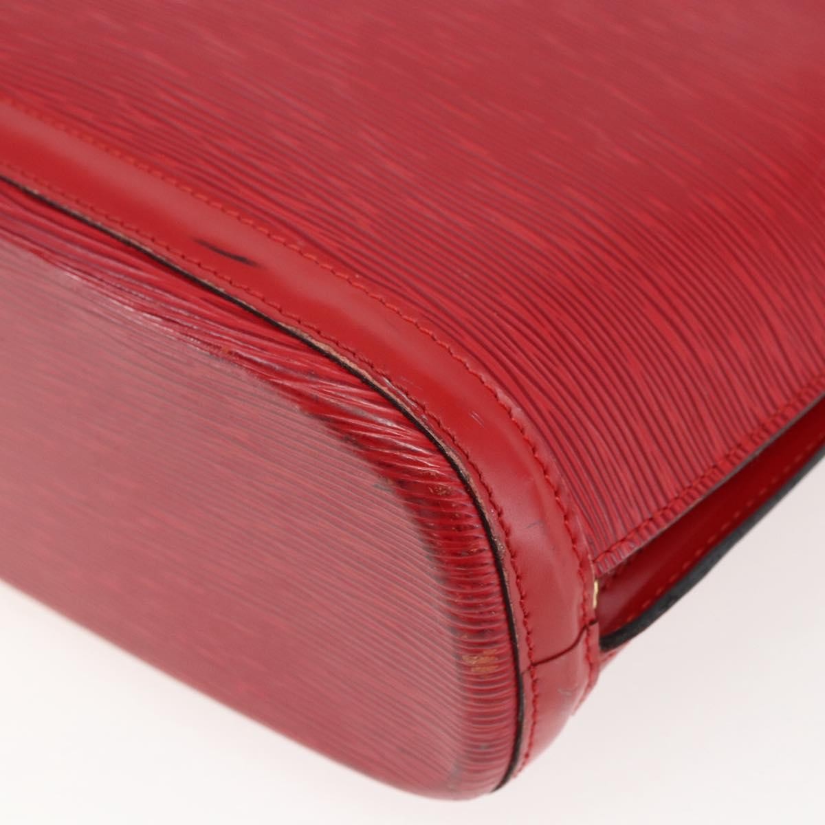 Louis Vuitton Lussac Epi Leather, Red, Leather, Shoulder Bag
