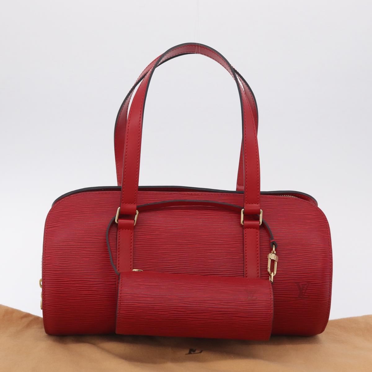 Louis Vuitton Soufflot Epi Leather, Red, Leather, Tote Bag