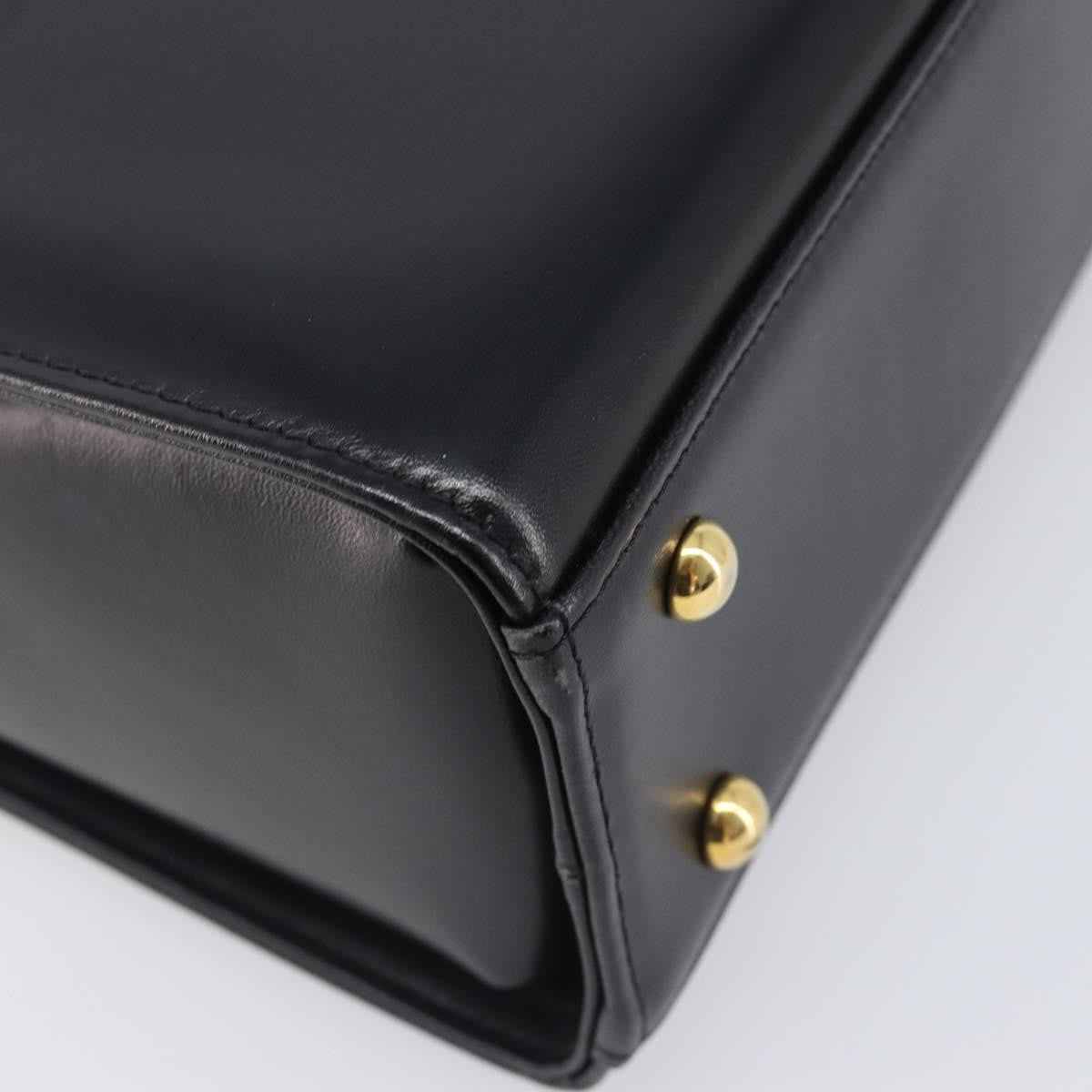 Givenchy Twist lock top handle Leather, Black, Leather, Handbag