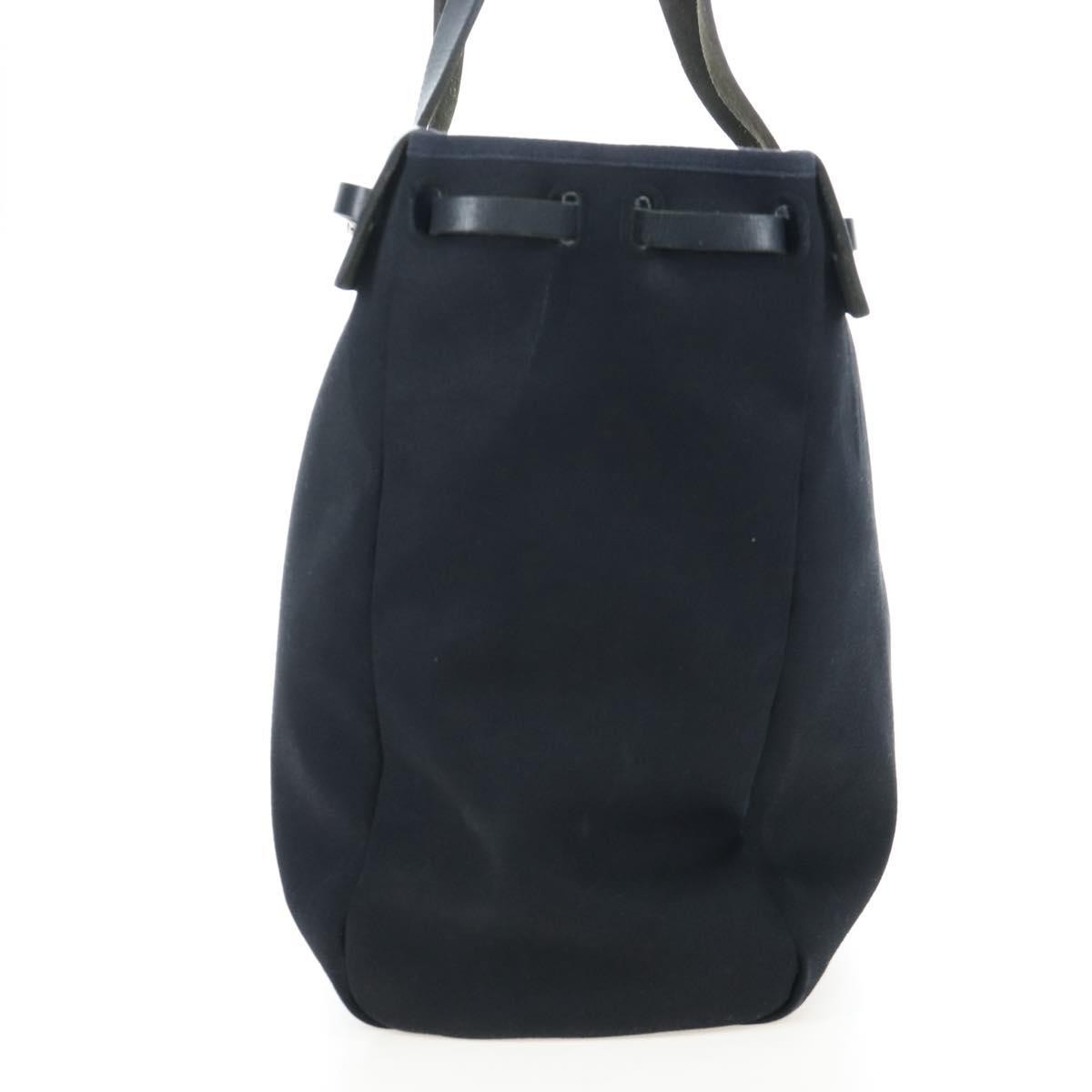 Hermes Herbag Cabas Toile and Leather, Black, Canvas, Tote Bag