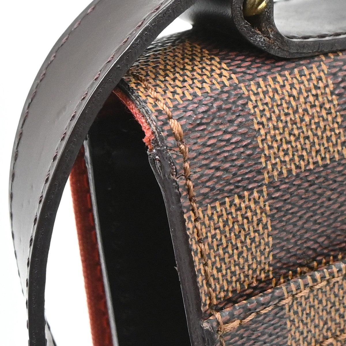 Louis Vuitton Portobello Messenger Damier Ebene, Brown, Canvas, Clutch