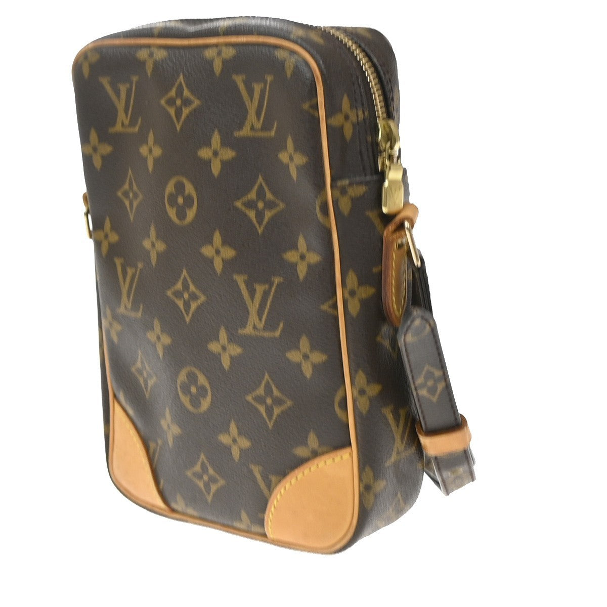 Louis Vuitton Danube Monogram Canvas, Brown, Canvas, Handbag
