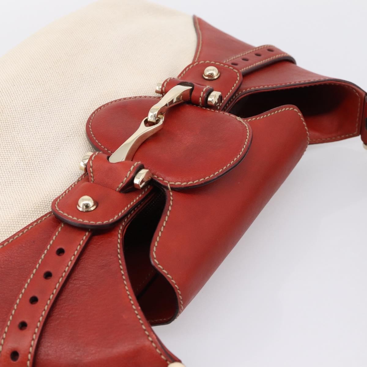 Gucci Horsebit GG Canvas and Leather, Beige, Canvas, Tote Bag