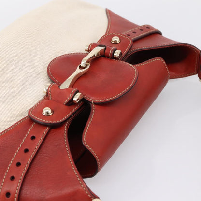 Gucci Horsebit GG Canvas and Leather, Beige, Canvas, Tote Bag