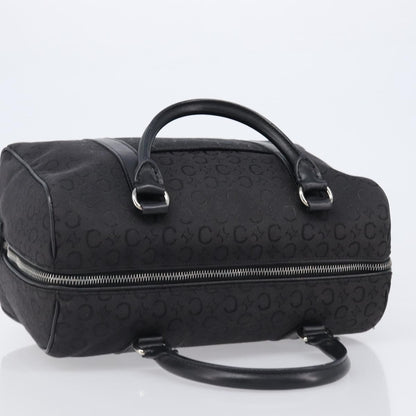 Celine Boston C Macadam Canvas, Black, Canvas, Handbag