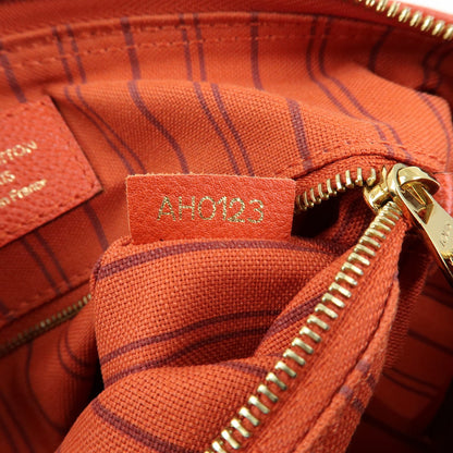 Louis Vuitton Speedy Bandouliere Monogram Empreinte Leather, Orange, Leather, Handbag