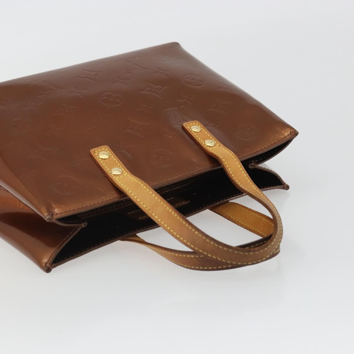 Louis Vuitton Reade Monogram Vernis, Brown, Patent Leather, Handbag