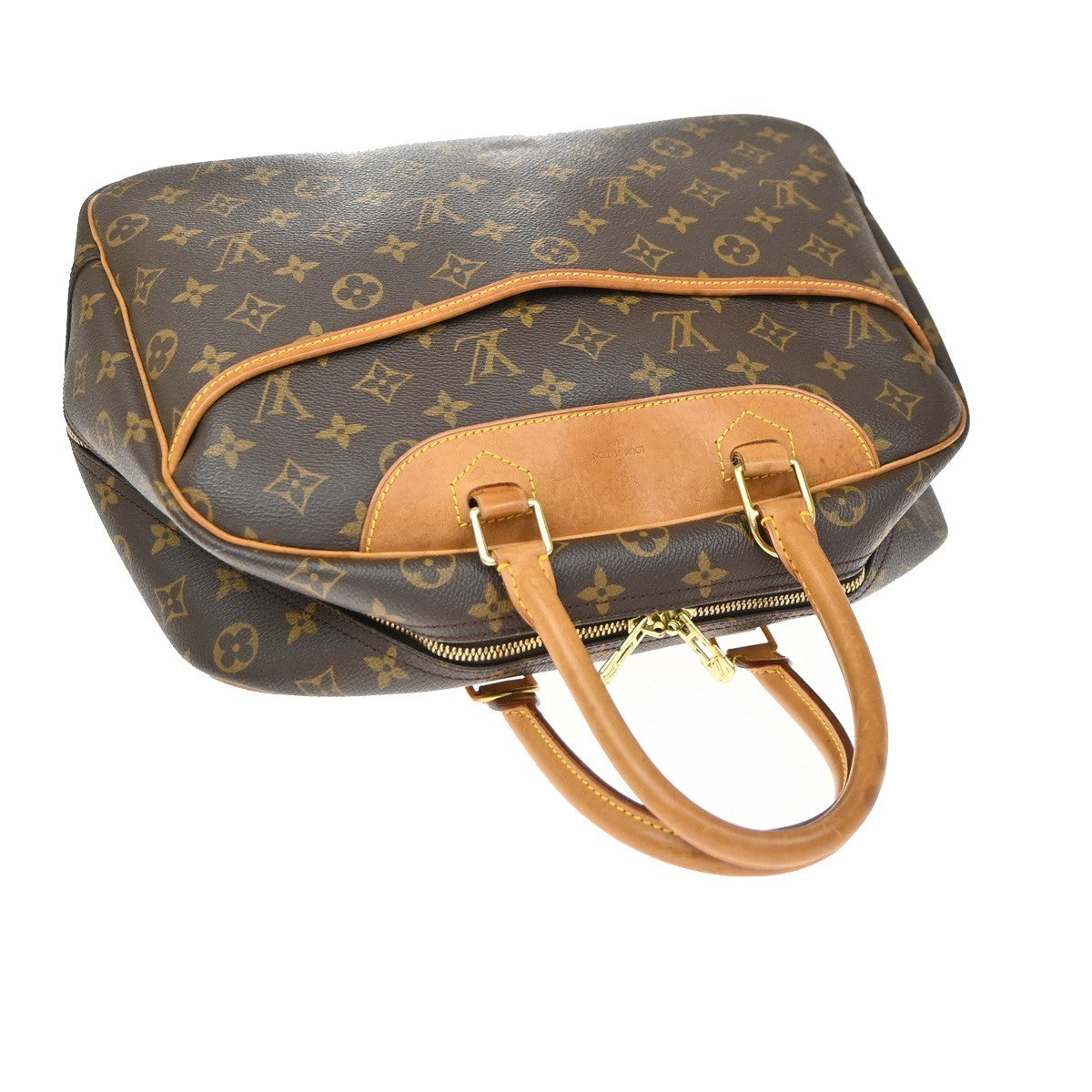 Louis Vuitton Deauville Monogram Canvas, Brown, Canvas, Handbag