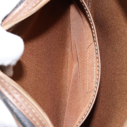 Christian Dior Vintage Honeycomb Canvas and Leather, Black, Canvas, Shoulder Bag