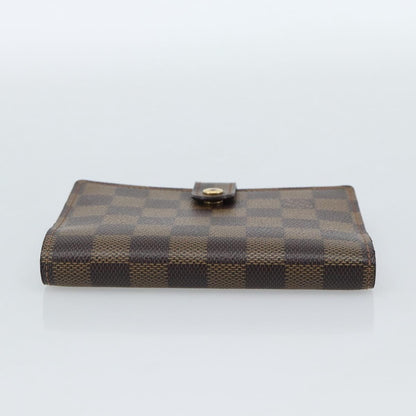 Louis Vuitton Ring Agenda Cover Damier, Brown, Canvas, Briefcase
