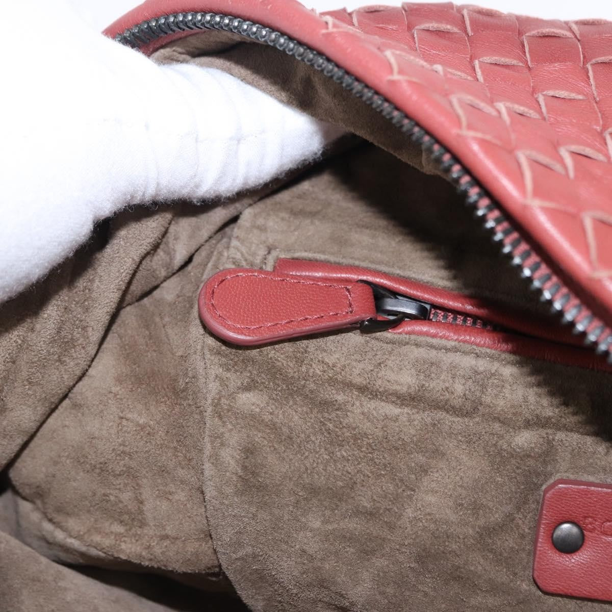 Bottega Veneta Zip Cube Messenger Intrecciato Nappa, Brown, Leather, Shoulder Bag