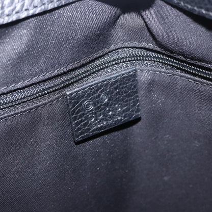 Gucci Original Messenger GG Canvas and leather, Black, Canvas, Shoulder Bag