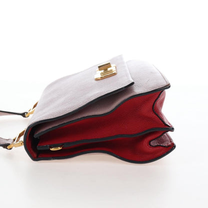 Miu Miu Logo Flap Leather, Pink, Leather, Crossbody Bag