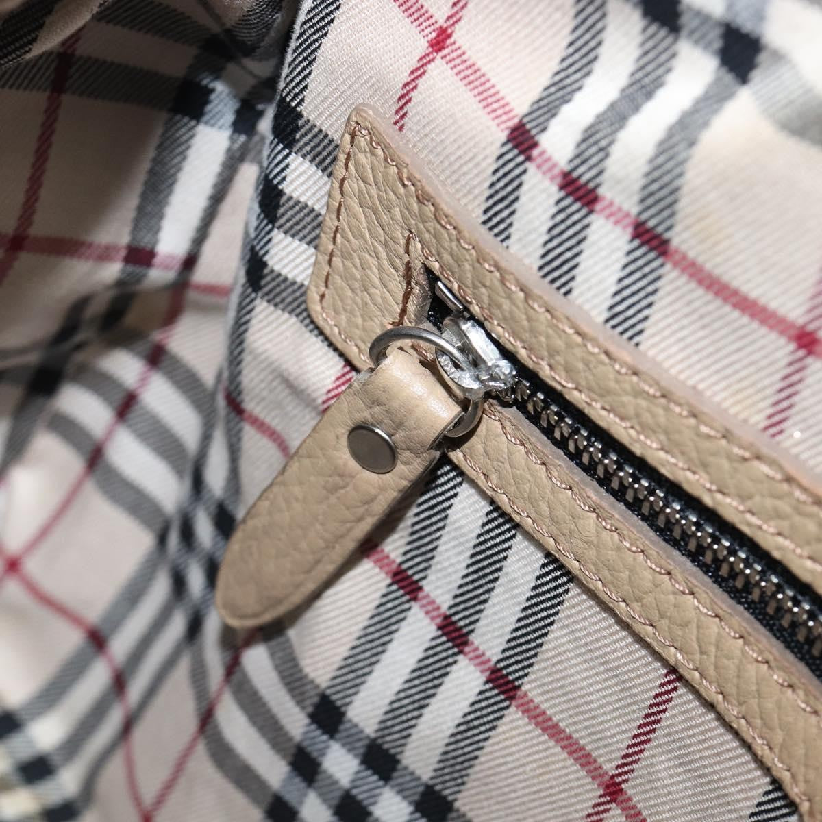 Burberry Belted Boston Leather, Beige, Leather, Handbag