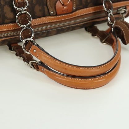 Christian Dior Vintage Trotter Romantique Boston Diorissimo Coated Canvas, Brown, Canvas, Handbag