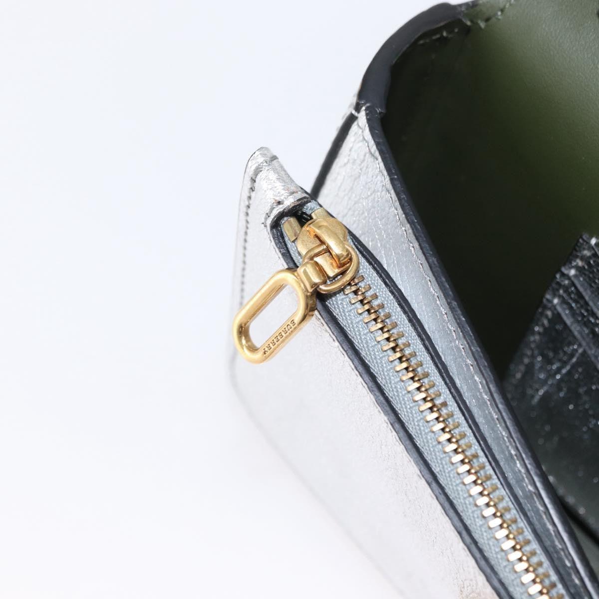 Burberry D-Ring Chain Leather, Silver, Leather, Shoulder Bag