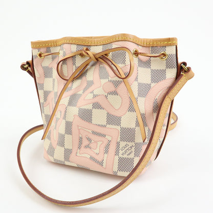 Louis Vuitton Noe Limited Edition Damier Tahitienne, White, Canvas, Shoulder Bag