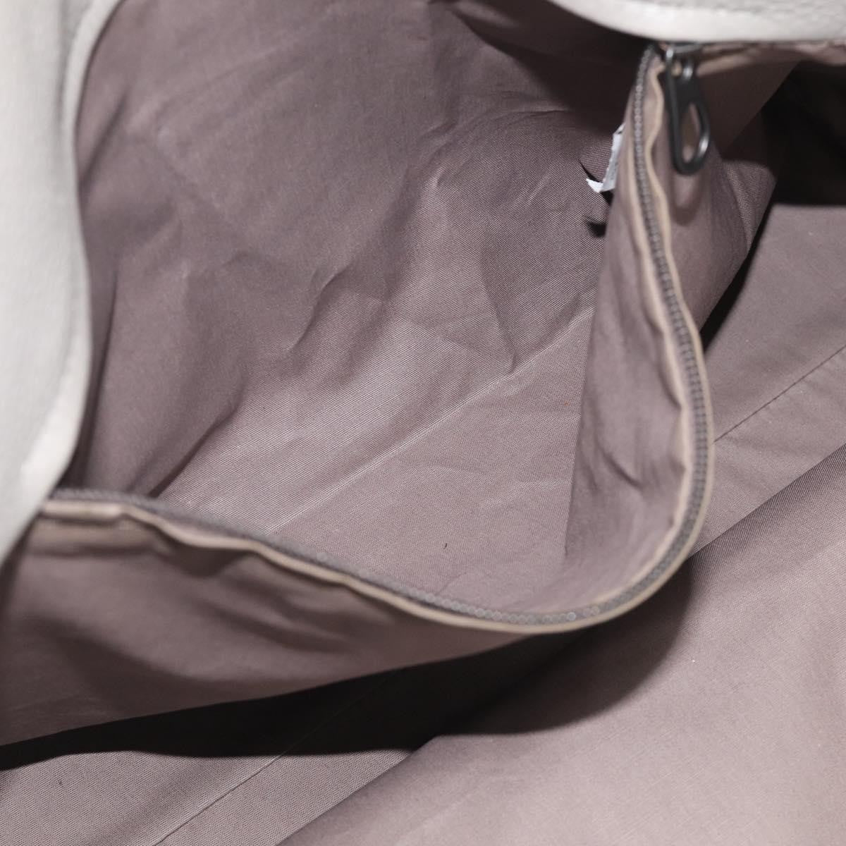 Bottega Veneta Side Snap Leather and Intrecciato Nappa, Gray, Leather, Tote Bag