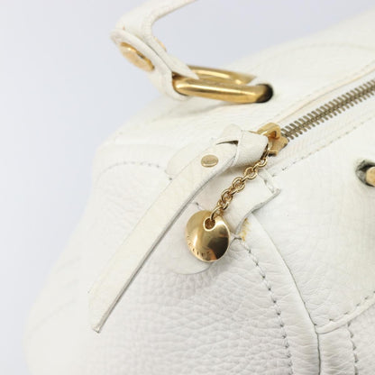 Celine Handbag Leather, White, Leather, Handbag