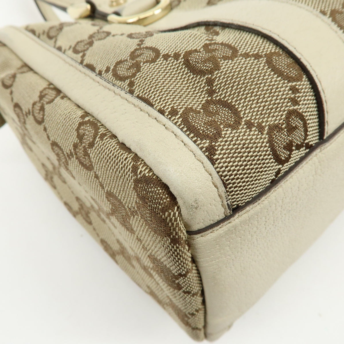 Gucci Abbey Boston GG Canvas, Beige, Canvas, Handbag