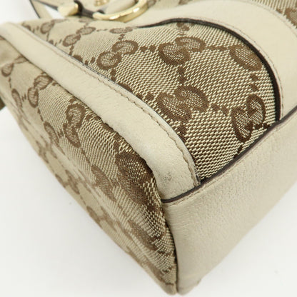 Gucci Abbey Boston GG Canvas, Beige, Canvas, Handbag