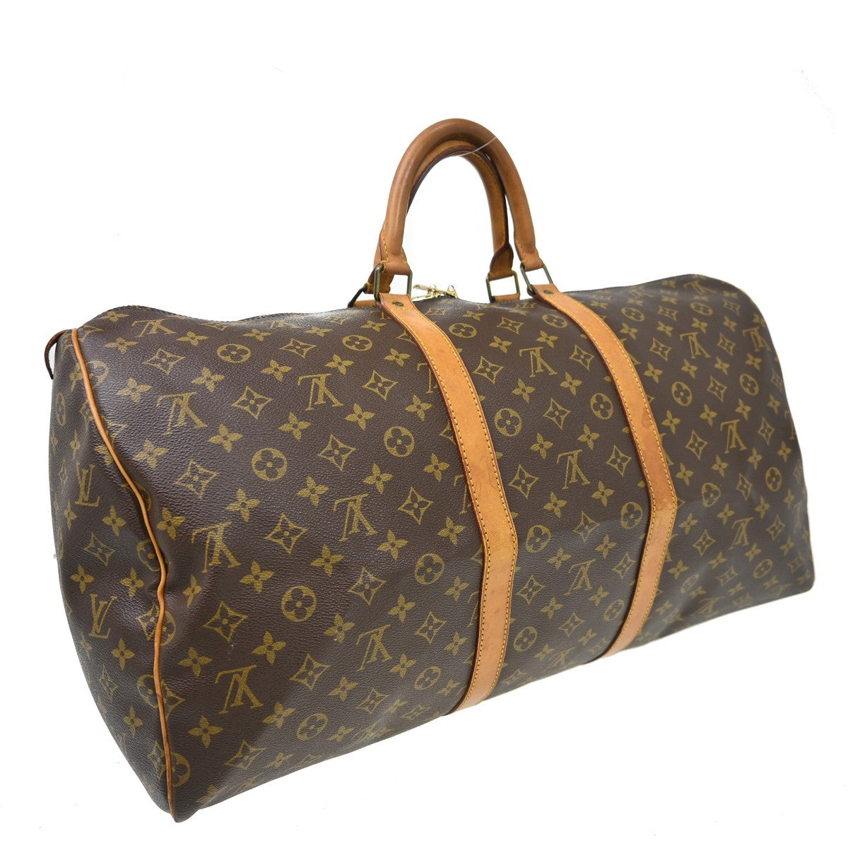 Louis Vuitton Keepall Monogram Canvas, Brown, Canvas, Travel Bag