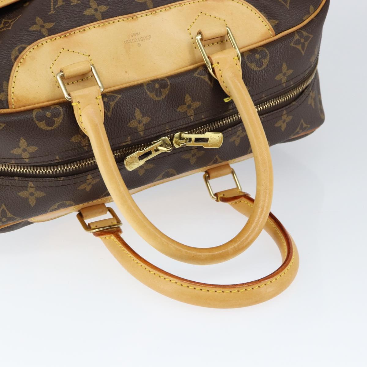 Louis Vuitton Deauville Handbag Monogram Canvas, BROWN, CANVAS, Handbag