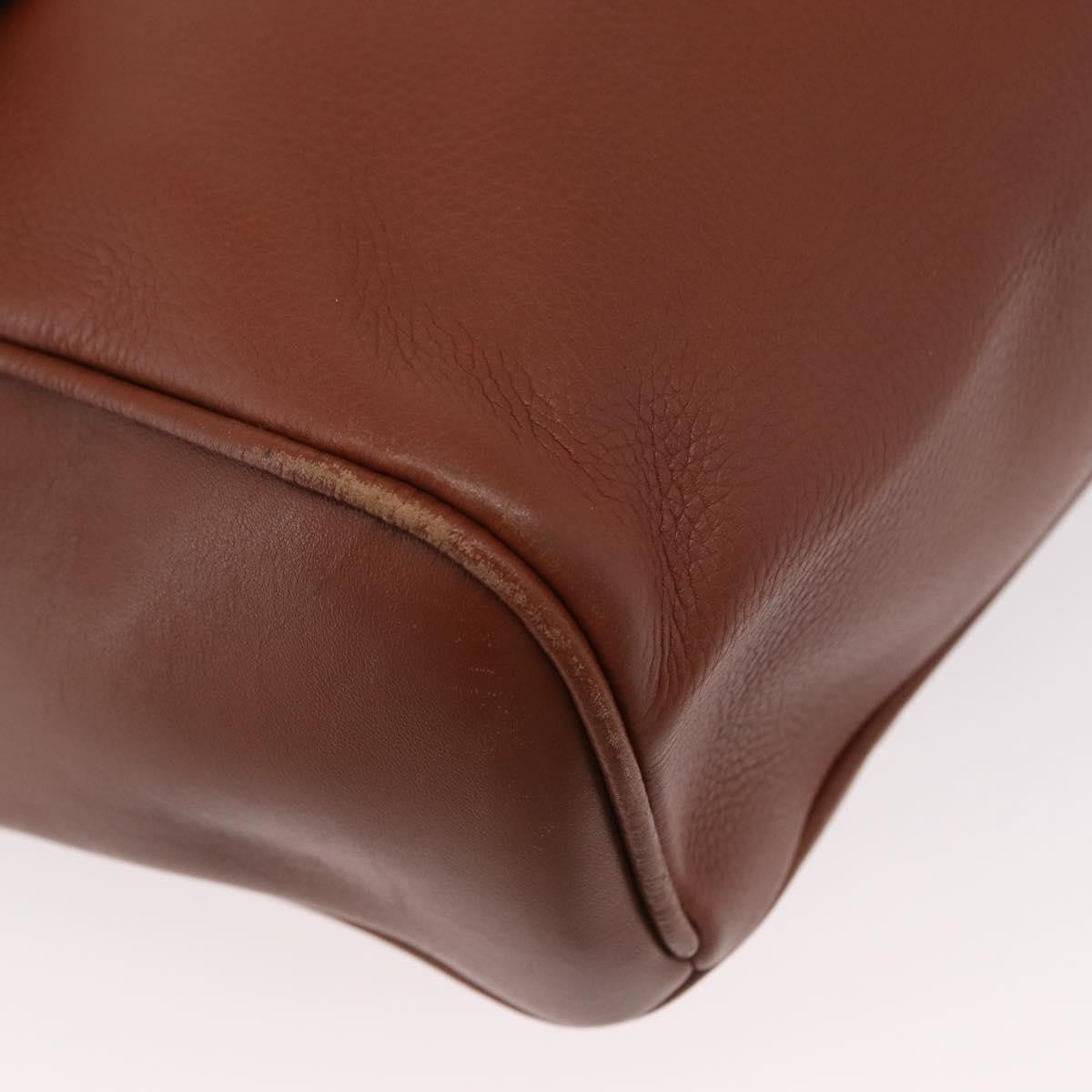 Gucci Vintage Leather, Brown, Leather, Handbag
