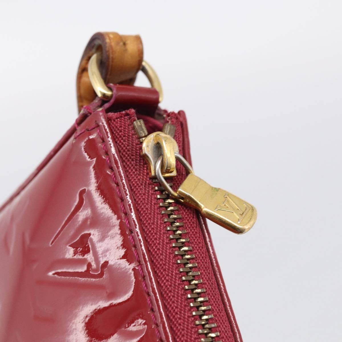 Louis Vuitton Pochette Accessoires NM Monogram Vernis, Pink, Patent Leather, Clutch