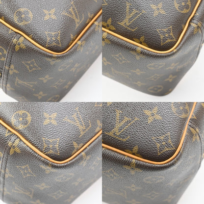 Louis Vuitton Deauville Monogram Canvas, Brown, Leather, Handbag