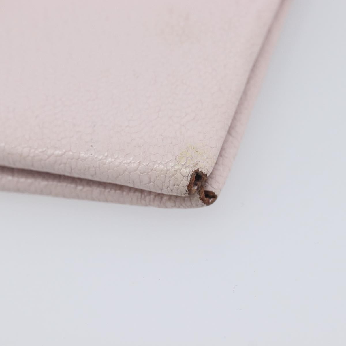 Hermes Calvi Duo Card Holder Chevre Mysore, Pink, Leather, Card Holder