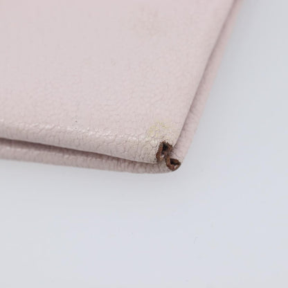 Hermes Calvi Duo Card Holder Chevre Mysore, Pink, Leather, Card Holder