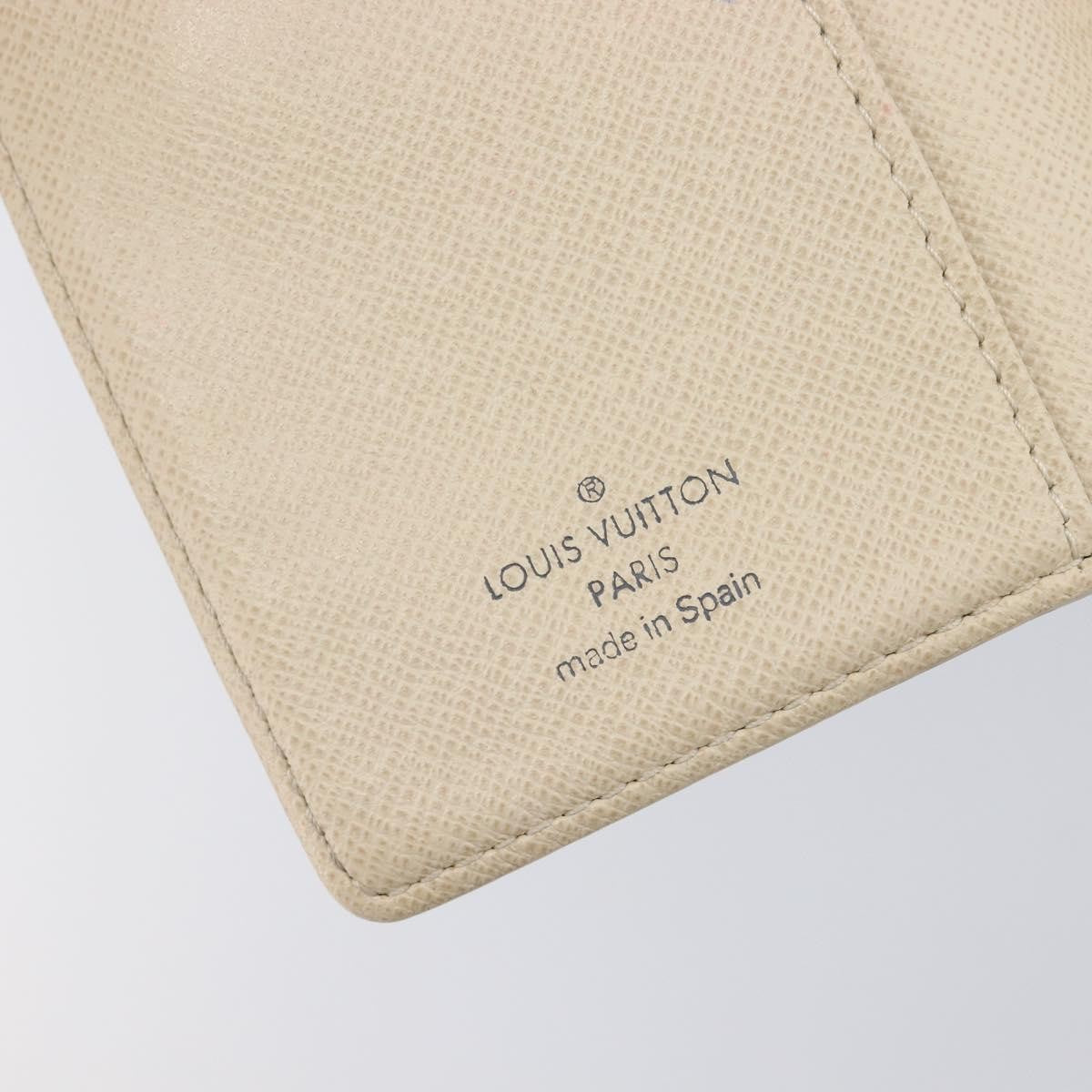 Louis Vuitton Ring Agenda Cover Damier, Beige, Canvas, Briefcase