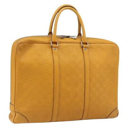 Louis Vuitton Porte-Documents Voyage Damier Infini Leather, Yellow, Leather, Briefcase